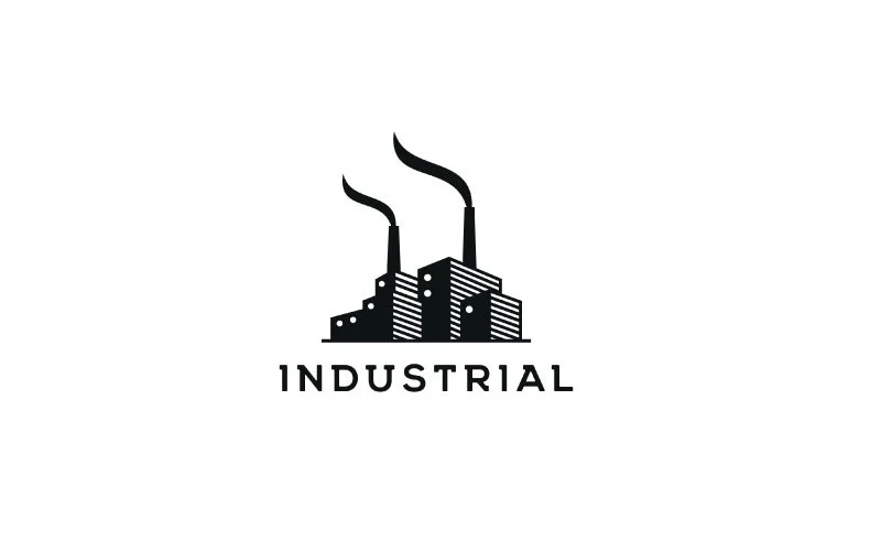factory building modern industrial logo design vector 287909 original